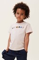 Liewood t-shirt bawełniany dziecięcy Sixten Placement Shortsleeve T-shirt bawełna beżowy LW18799