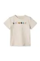 Детская хлопковая футболка Liewood Sixten Placement Shortsleeve T-shirt бежевый