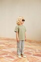 Liewood t-shirt bawełniany dziecięcy Sixten Placement Shortsleeve T-shirt LW18799 zielony