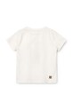 Бавовняна футболка для немовлят Liewood Apia Baby Placement Shortsleeve T-shirt LW19074 бежевий SS24