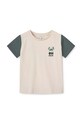 Liewood tricou de bumbac pentru copii Apia Placement Shortsleeve T-shirt LW19075 turcoaz SS24
