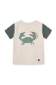 Liewood t-shirt bawełniany dziecięcy Apia Placement Shortsleeve T-shirt 100 % Bawełna