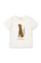 бежевый Детская хлопковая футболка Liewood Apia Placement Shortsleeve T-shirt Детский