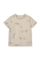 beige Liewood t-shirt in cotone per bambini Apia Printed Shortsleeve T-shirt Bambini