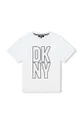 λευκό Παιδικό βαμβακερό μπλουζάκι DKNY Παιδικά