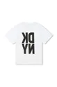 λευκό Παιδικό βαμβακερό μπλουζάκι DKNY Παιδικά