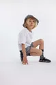 bela Otroška bombažna kratka majica Marc Jacobs Otroški