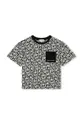 Παιδικό βαμβακερό μπλουζάκι Marc Jacobs μαύρο