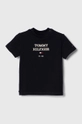 granatowy Tommy Hilfiger t-shirt niemowlęcy Dziecięcy