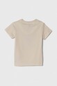 adidas Originals tricou de bumbac pentru copii TREFOIL TEE IN8452 bej SS24