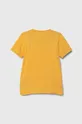 Detské bavlnené tričko adidas žltá