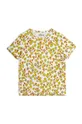 žltá Detské tričko Mini Rodini Flowers Detský