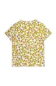 Mini Rodini t-shirt dziecięcy Flowers żółty