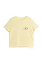 κίτρινο Παιδικό βαμβακερό μπλουζάκι Mini Rodini Jogging Παιδικά