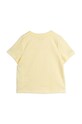 Παιδικό βαμβακερό μπλουζάκι Mini Rodini Jogging 2422011123 κίτρινο SS24