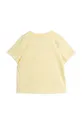 Дитяча бавовняна футболка Mini Rodini жовтий