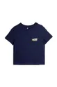 σκούρο μπλε Παιδικό βαμβακερό μπλουζάκι Mini Rodini Jogging Παιδικά