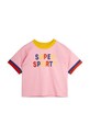Дитяча бавовняна футболка Mini Rodini 2422011728 рожевий SS24