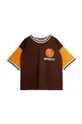 Дитяча футболка Mini Rodini коричневий
