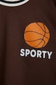 Dětské tričko Mini Rodini Basket hnědá 2422012316