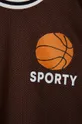 brązowy Mini Rodini t-shirt dziecięcy Basket