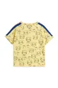 Παιδικό μπλουζάκι Mini Rodini Cathlethes κίτρινο