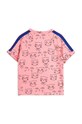 Mini Rodini tricou copii Cathlethes 2422014128 roz SS24