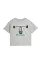 сірий Дитяча бавовняна футболка Mini Rodini Дитячий
