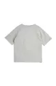 Otroška bombažna kratka majica Mini Rodini siva