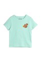 Mini Rodini t-shirt bawełniany dziecięcy Squirrel nadruk zielony 2422015275