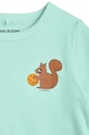 Chłopiec Mini Rodini t-shirt bawełniany dziecięcy Squirrel 2422015275 zielony