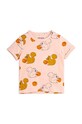 Mini Rodini tricou copii Squirrel cu modele roz 2422015828