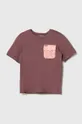 fioletowy Columbia t-shirt dziecięcy Washed Out Utility Dziecięcy