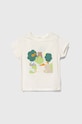 United Colors of Benetton tricou din bumbac pentru bebelusi print bej 3I1XA104G.W.Seasonal