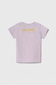 Детская хлопковая футболка United Colors of Benetton 3QFNA104E.W.Seasonal фиолетовой SS24