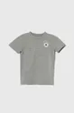 siva Otroška bombažna kratka majica Converse Otroški