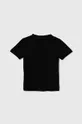 Παιδικό βαμβακερό μπλουζάκι Converse μαύρο