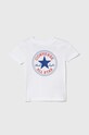 Converse t-shirt bawełniany dziecięcy nadruk biały 866500
