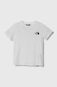 The North Face t-shirt dziecięcy SIMPLE DOME TEE NF0A87T4 biały SS24