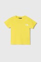 Παιδικό μπλουζάκι The North Face SIMPLE DOME TEE άλλο κίτρινο NF0A87T4