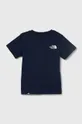 Otroška kratka majica The North Face SIMPLE DOME TEE mornarsko modra
