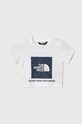 Dětské bavlněné tričko The North Face BOX INFILL PRINT TEE kulatý bílá NF0A877J