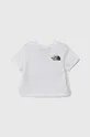 Παιδικό βαμβακερό μπλουζάκι The North Face LIFESTYLE GRAPHIC TEE λευκό