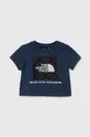 темно-синій Дитяча бавовняна футболка The North Face LIFESTYLE GRAPHIC TEE Дитячий