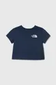 Παιδικό βαμβακερό μπλουζάκι The North Face LIFESTYLE GRAPHIC TEE σκούρο μπλε