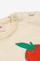 Мальчик Детская хлопковая футболка Bobo Choses 124AB113 бежевый