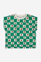 Bobo Choses tricou din bumbac pentru bebelusi 124AB010 verde SS24
