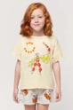 żółty Bobo Choses t-shirt bawełniany dziecięcy Dziecięcy