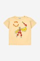 Bobo Choses t-shirt in cotone per bambini 124AC012 giallo SS24
