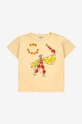 Bobo Choses t-shirt bawełniany dziecięcy żółty